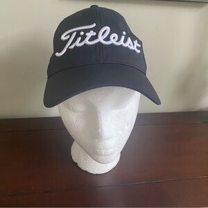 Titleist Embroidered Black Hat/Cap With Adjustable Strap